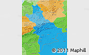 Political Shades 3D Map of Centre Sud