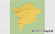 Savanna Style 3D Map of Errachidia, single color outside