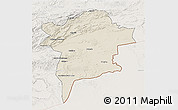 Shaded Relief 3D Map of Errachidia, lighten