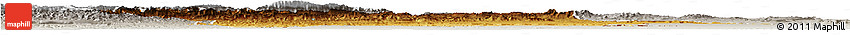 Physical Horizon Map of Errachidia, lighten, semi-desaturated