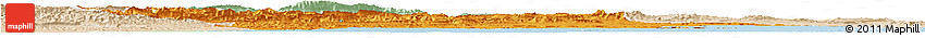 Political Horizon Map of Errachidia, lighten