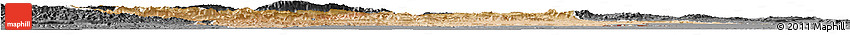 Satellite Horizon Map of Errachidia, darken, desaturated