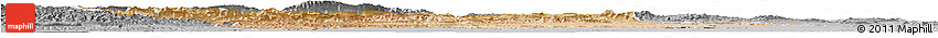 Satellite Horizon Map of Errachidia, desaturated