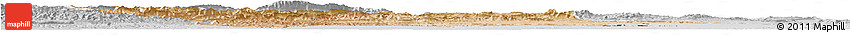 Satellite Horizon Map of Errachidia, lighten, desaturated