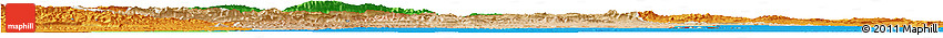 Satellite Horizon Map of Errachidia, political outside