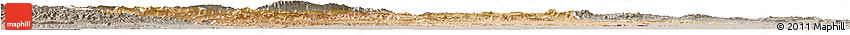 Satellite Horizon Map of Errachidia, semi-desaturated