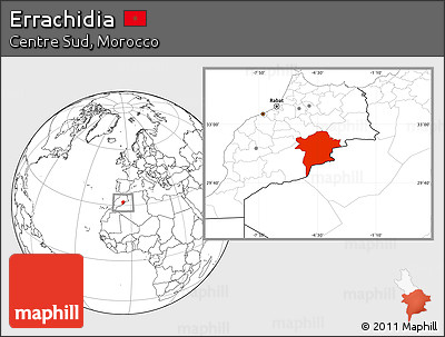 Blank Location Map of Errachidia