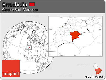 Blank Location Map of Errachidia