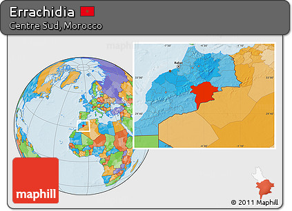 Political Location Map of Errachidia