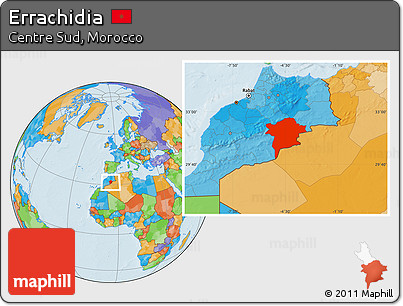Political Location Map of Errachidia
