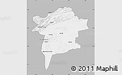 Gray Map of Errachidia, single color outside