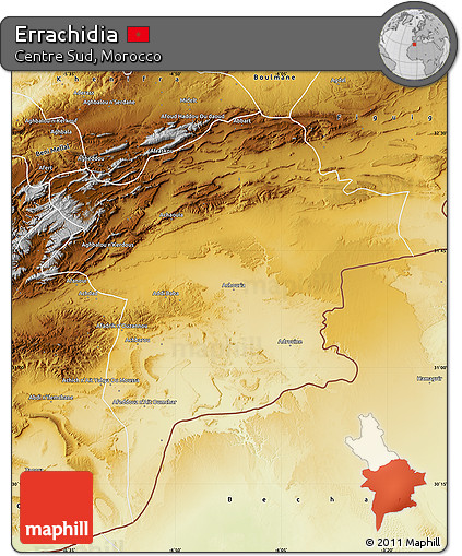 Physical Map of Errachidia