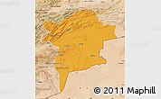 Political Map of Errachidia, satellite outside