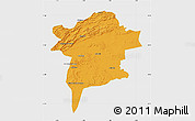 Political Map of Errachidia, single color outside