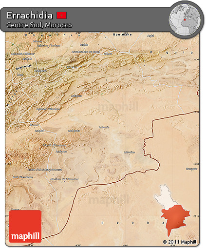 Satellite Map of Errachidia