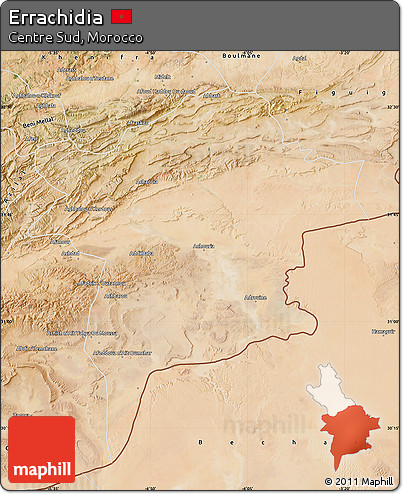 Satellite Map of Errachidia