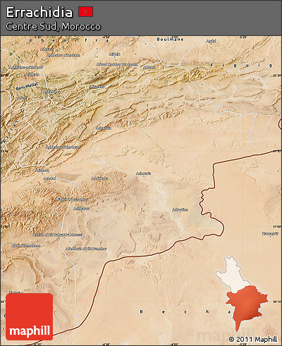 Satellite Map of Errachidia