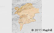 Satellite Map of Errachidia, lighten, desaturated