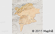 Satellite Map of Errachidia, lighten, semi-desaturated