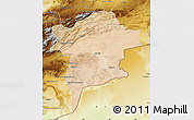 Satellite Map of Errachidia, physical outside