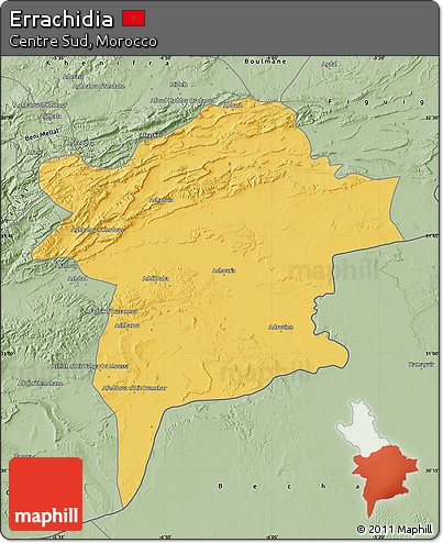 Savanna Style Map of Errachidia