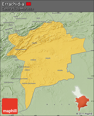Savanna Style Map of Errachidia
