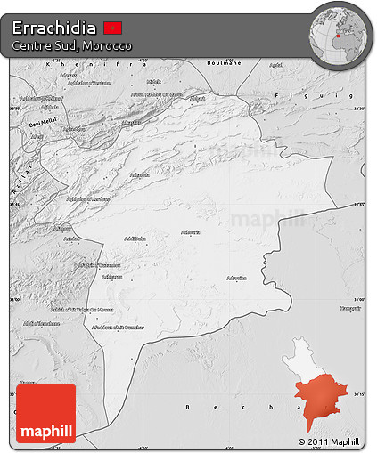 Silver Style Map of Errachidia