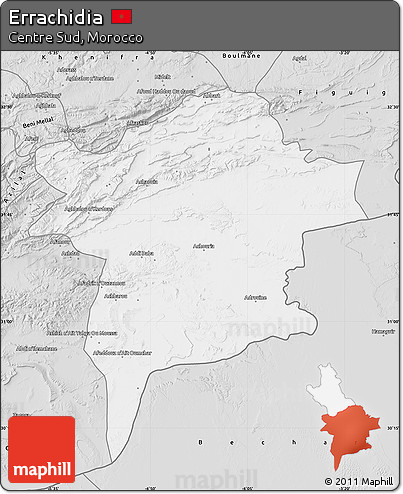 Silver Style Map of Errachidia