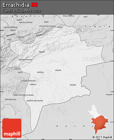 Silver Style Map of Errachidia