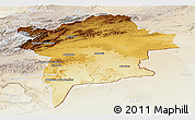 Physical Panoramic Map of Errachidia, lighten