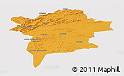 Political Panoramic Map of Errachidia, single color outside