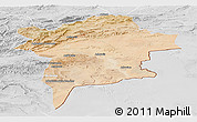 Satellite Panoramic Map of Errachidia, lighten, desaturated