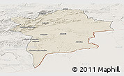 Shaded Relief Panoramic Map of Errachidia, lighten