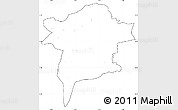 Blank Simple Map of Errachidia, cropped outside, no labels