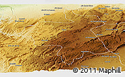 Physical Panoramic Map of Ifrane