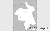 Gray Simple Map of Ifrane