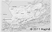 Silver Style 3D Map of Azilal