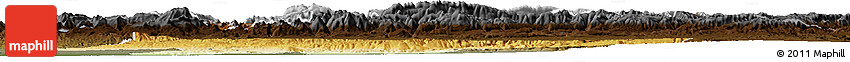 Physical Horizon Map of Azilal, darken