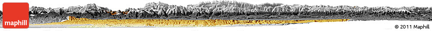 Physical Horizon Map of Azilal, desaturated