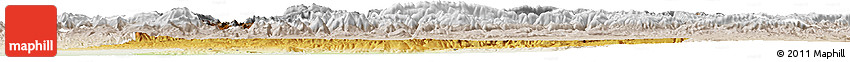 Physical Horizon Map of Azilal, lighten Physical Horizon Map of Azilal, lighten