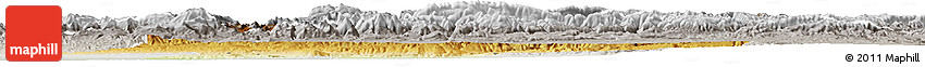 Physical Horizon Map of Azilal, lighten, semi-desaturated Physical Horizon Map of Azilal, lighten, semi-desaturated