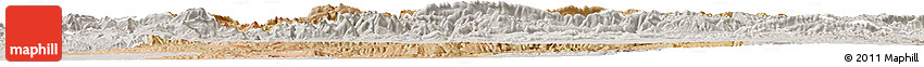 Satellite Horizon Map of Azilal, lighten, semi-desaturated Satellite Horizon Map of Azilal, lighten, semi-desaturated