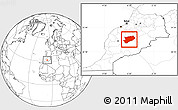 Blank Location Map of Azilal