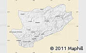 Classic Style Map of Azilal, single color outside