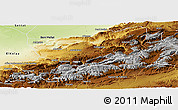 Physical Panoramic Map of Azilal