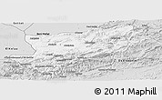 Silver Style Panoramic Map of Azilal