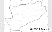 Blank Simple Map of Azilal, cropped outside, no labels