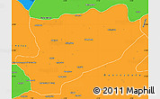Political Simple Map of Azilal
