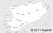 Silver Style Simple Map of Azilal