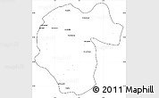 Blank Simple Map of Ben Slimane, cropped outside